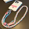Uma Corda, Três Usos, Alça de Mochila Escolar Mini, Cordão para Celular, Pendurador Transversal no Pescoço, Corrente de Pulso para Celular, Anti-Perda e Anti-Queda para Homens e Mulheres