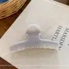 Pasador de Pelo Curvo Geométrico Texturizado de Colores Nuevos de Luofu Meng, Pasador de Moda y Sencillo, Pinza de Tiburón Accesorio para el Cabello para Mujeres
