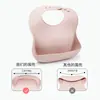 Babero impermeable para bebé, babero de silicona de grado alimenticio para niños, babero suave para comer bebés, anti-suciedad, ventas directas de fábrica