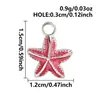 Colgante de Estrella de Mar Gota de Aceite Multicolores Accesorios Marinos Pendientes Pulseras Hechos a Mano Charms Joyería Transfronteriza Europea y Americana