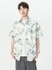 Camiseta Tie-Dye de Manga Corta para Hombre Verano Nueva Moda Marca Holgada Solapa Manga Corta Camisa Niños Jóvenes Tops de Moda