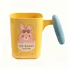 Vaso para Enjuague Bucal con Patrón de Logo Personalizado y Texto, de Aspecto Elegante, Vaso para Cepillo de Dientes de Gran Capacidad, Vaso para Cepillado Dental de Plástico de Alta Gama