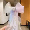 Diadema Infantil Niña Lazo Arcoíris Trenzado Pasador Tocado Coleta Cinta para el Cabello Pasador Accesorios para el Cabello de Niña de Verano