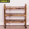 Estante para Tienda de Hot Pot Estante de Madera Maciza de Múltiples Capas Estante de Verduras Carbonizadas Estante de Madera de Fuego de Tres Capas Cocina Hotel Envío Gratis