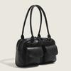 Bolsa de Bolos para Mujer 2025 Estilo Coreano Aguja Enferma Mismo Estilo que Xu Yunzhen Bolso de Axila Retro Simple de Viaje Bolso Boston