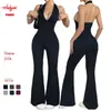 Mono Ajustado de Pierna Larga con Espalda Descubierta y Diseño Hueco Estilo Europeo y Americano, Nuevo Traje de Una Pieza para Verano, Mono Deportivo de Fitness para Levantar Glúteos