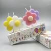 Velas de Aniversário em Formato de Flor de Plumeria Decoração de Bolo para Festa Velas Florais Coloridas Assando Celebração de Aniversário Atacado Transfronteiriço