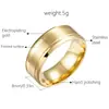 26 Anillos de Boda Populares Transfronterizos Cepillados Mate para Hombres, 6/8 mm de Ancho, Más Vendidos en Wish y Sitios Independientes de Amazon