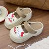5.0 Sapatos Eva Plataforma Grossa Sapatos de Uso Duplo Femininos Verão Casa Interior e Exterior Sandálias e Chinelos da Moda