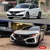 Adequado para Civic de Décima Geração Modificado Kit Completo de Para-choque Dianteiro Grande e Para-choque Traseiro Conjunto Completo de Grade Frontal Kit de Para-choque