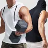 Colete Esportivo com Capuz Masculino, Moletom de Verão, Colete de Basquete, Blusa Fina sem Mangas, Colete Plus Size para Homens