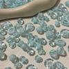 Alta qualidade Xia Bing azul claro Boêmio Miçangas Misto Barroco Feito à Mão Material Gu Mei Guyum Roupas
