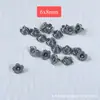 Colgante de Flor de Loto de Plata Sanqi de Plata Vieja de Shanxi Pequeñas Flores Accesorios Componentes para Manualidades y Joyería DIY