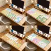 Mouse Pad de Pano Jiaji Estilo Americano Fresco, Tapete de Mesa Antiderrapante para Computador Extra Grande, Tapete de Proteção de Superfície de Mesa de Escritório