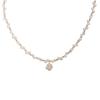 Collar de perlas de camelia francesa para mujer, novedad de 2024, cadena de clavícula de alta gama, accesorios de lujo ligeros de nicho.