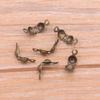 100 unidades/pacote 4X 15mm 6 cores fivela de bolsa de cabeça dupla fivela dupla colar pulseira joias acessórios conector