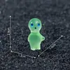 Novo produto transfronteiriço: brilham no escuro, figuras de alienígenas fofas, miniaturas adoráveis, acessórios decorativos DIY, decorações de paisagens em miniatura, pequenos enfeites de mesa