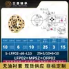 MPSZ6-50 diâmetro interno flange OFP02 furo cônico bucha sem óleo liga de cobre grafite rolamento axial autolubrificante manga