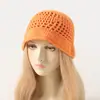 Nuevo Sombrero de Lana Tejido a Crochet Hecho a Mano Triángulo Invertido, Sombrero de Pescador, Sombrero de Sol Pequeño Borde para Mostrar la Cara de Verano para Mujer, Sombrero de Cubo Versátil