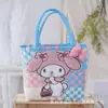 Bolso de Mano Cesta de Regalo Dopamina Colorida Bolso Tejido de Plástico Cesta de Verduras Bolso de Playa Costero Bolso de Mujer para Viajar
