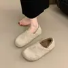 Zapatos de Algodón Cómodos Cálidos de Invierno Estilo Simple con Forro de Terciopelo, Slip-on, de Doble Uso, Nuevos 2026, para Uso en Exteriores, Zapatos Postparto