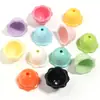 Lirios campanilla de viento encaje acrílico cadena para teléfono móvil joyería diy joyería hecha a mano pendientes collar accesorios