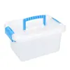 Caja de Almacenamiento de Plástico Caja de Almacenamiento para Juguetes Armario del Hogar con Tapa Caja para Bloques de Construcción Calcetines Caja para Cápsulas de Lavandería
