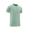 Exercícios de salto em grupo para primavera e verão para homens e mulheres, roupas de corrida de secagem rápida, roupas de ginástica, tamanho grande, elástica, respirável, casual, camiseta de manga curta A