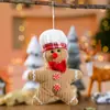 Nuevo Colgante de Muñeco de Jengibre Navideño Decoraciones Colgantes de Dibujos Animados Festivos Arreglo de Ventana Accesorios para Decoración de Árbol de Navidad