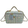 Mini bolso de cadena de rombos para mujer 2023 nuevo bolso de terciopelo bolso de hombro bandolera bolso de mano entrega de una sola pieza