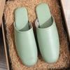 Pantuflas de Pele de Ovelha de Alta Qualidade, Respiráveis, para Todas as Estações (Primavera e Outono), Camada Interna para Casa, Pantuflas de Couro Resistentes ao Desgaste para Casa, Casal