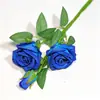 Flores artificiales rosa perla para ambiente del Día de San Valentín, decoración de boda, pared de rosas, decoración de rosa artificial de terciopelo