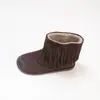 558-33 Botas Curtas de Lã com Franjas Retrô para Mulheres, Botas de Neve Quentes e Confortáveis, Botas de Algodão Versáteis para Outono e Inverno