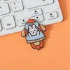 Broche acrílico de desenho animado de animal, distintivo fofo para atacado, acessório para bolsa de estudante, pequeno pingente, patch de medalha comemorativa