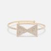 Pulsera transfronteriza de lazo nuevo abierta moda europea y americana pulsera de diamantes de imitación de alta calidad pulsera de mujer