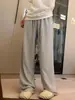 Calça de pijama xadrez alta alongada feminina verão 105cm calças largas soltas calças de perna larga calças para caminhar 110cm de comprimento