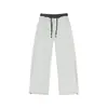 Personalizado/Peso Pesado, Caída Suelta, Cinturilla de Bloques de Color, Pantalones Deportivos de Pierna Recta, Unisex, Nuevo Estilo Otoño, Corte Holgado, Tejido Morado, Casual, Deportivo