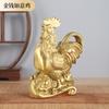 Venta al por mayor del fabricante Gallo de Cobre Ruyi Lingote Gallo Zodiaco Pollo Adornos de Cobre Pollo de la Suerte Artesanías para el Hogar
