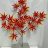 Hojas de árbol artificiales: hojas de arce rojo, hojas de arce japonés, hojas de ginkgo, hojas de plátano de sombra, hojas de sicómoro, hojas de arce de cinco puntas, ramas de aliso, hojas de plástico artificial