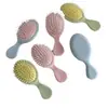 Peine de cojín de aire para masaje de macarrón, peine pequeño, peine de airbag de belleza, peine portátil, cepillo de pelo portátil para uso doméstico, compacto