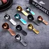 Aço inoxidável 304 espessado 15ml30ml colher de medida cozinha ferramentas de panificação aço inoxidável balança colher de medida colher de medida de café