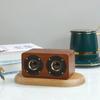K5A Bluetooth alto-falante retro de madeira desktop casa estéreo sem fio mini subwoofer pesado novo comércio exterior
