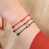 "Llega la Buena Suerte" Pulsera de la Fortuna Color Dorado Nuevo Estilo Chino Pulsera Tejida a Mano Pulsera Blanqueadora Regalo para Mejor Amigo