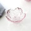 Estilo japonês flor de cerejeira sabor vidro molho de prato prato pequeno em estilo vinagre prato de panela quente tempero prato de tigela de imersão prato