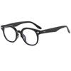 Bisagra Metálica 2026 Armazón de Gafas Estilo Nuevo Ovalado Retro Gafas Planas Sin Graduación para Hombres y Mujeres con Lentes de Graduación