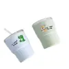 Caneca de Café Estilo Novo, Compacta e Portátil, Aparência Sofisticada e Estilosa, Copo de Vidro para Levar com Canudo, Copo de Água Amigo de Viagem, Copo com Embalagem de Desenho Animado