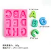 26 Moldes de Silicona con Forma de Letras Mayúsculas para Bricolaje Hecho a Mano Decoración de Ornamentos de Yeso Aromaterapia Cristal Resina Epoxi