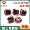Fábrica de Wuzhou al por mayor rubor cuadrado grueso circón piedra desnuda forma de almohada circonio de porthine circonio artificial CZ circón de colores