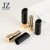 Pedido personalizado de Jinze: tapa inclinada, facetada, con anillo central, tubo de lápiz labial, tubo de bálsamo labial, material de empaque de tubo vacío de plástico