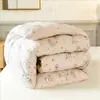 Colcha para Inverno, Colcha para Quarto de Dormitório de Estudante Individual, Núcleo de Colcha de Algodão Lavado, Espessa e Quente, Roupa de Cama Dupla